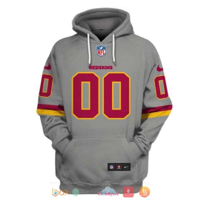Personalized-Nfl-Washington-Redskins-Grey-Custom-3D-Shirt-Hoodie-3