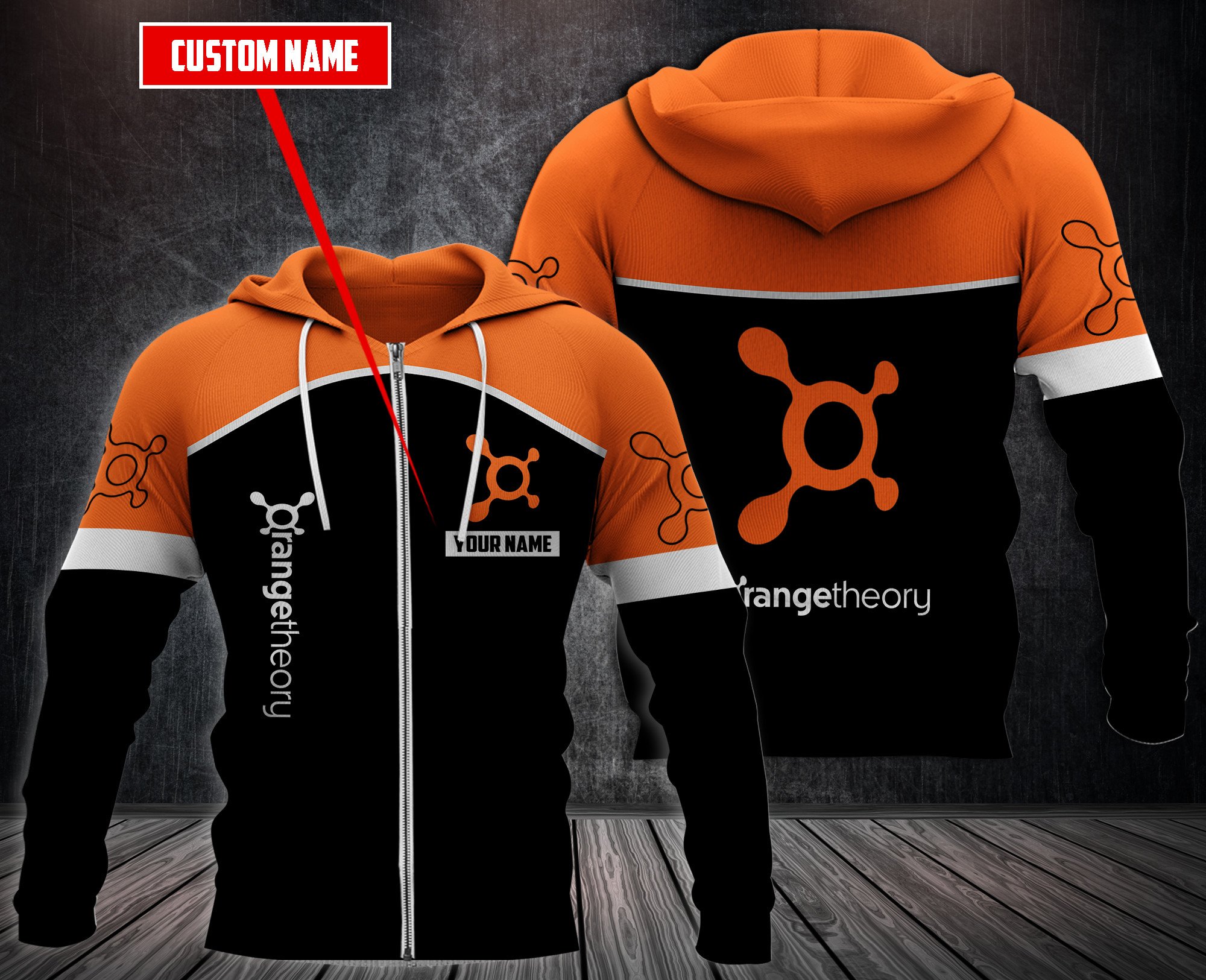 Personalized Orangetheory Fitness 3D Hoodie Fleece Hoodie Hot Sale 2024