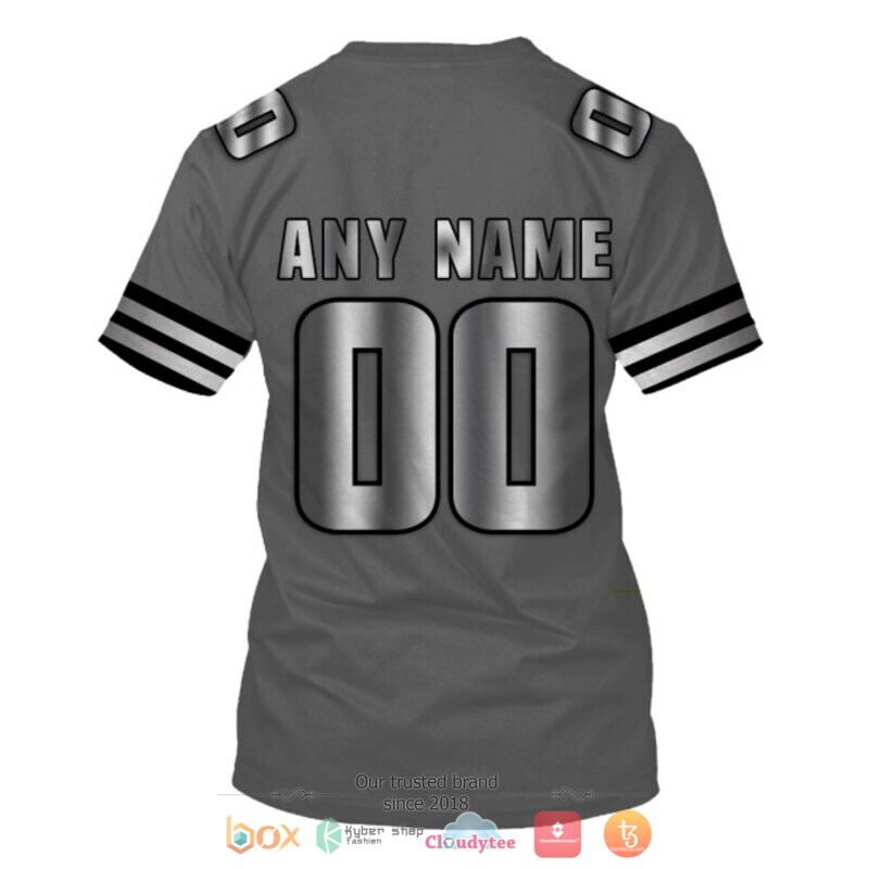 Personalized Pittsburgh Steelers Nfl Dark Grey Custom 3D Shirt Personalized Pittsburgh Steelers Nfl Dark Grey Custom 3D Shirt