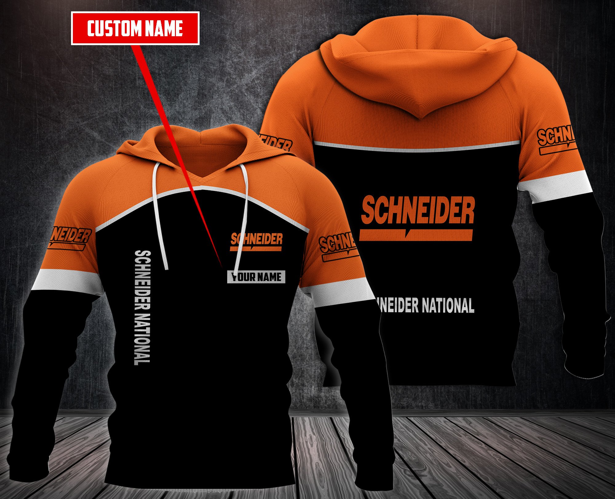 Personalized-Schneider-National-3D-Hoodie-Fleece-Hoodie-2