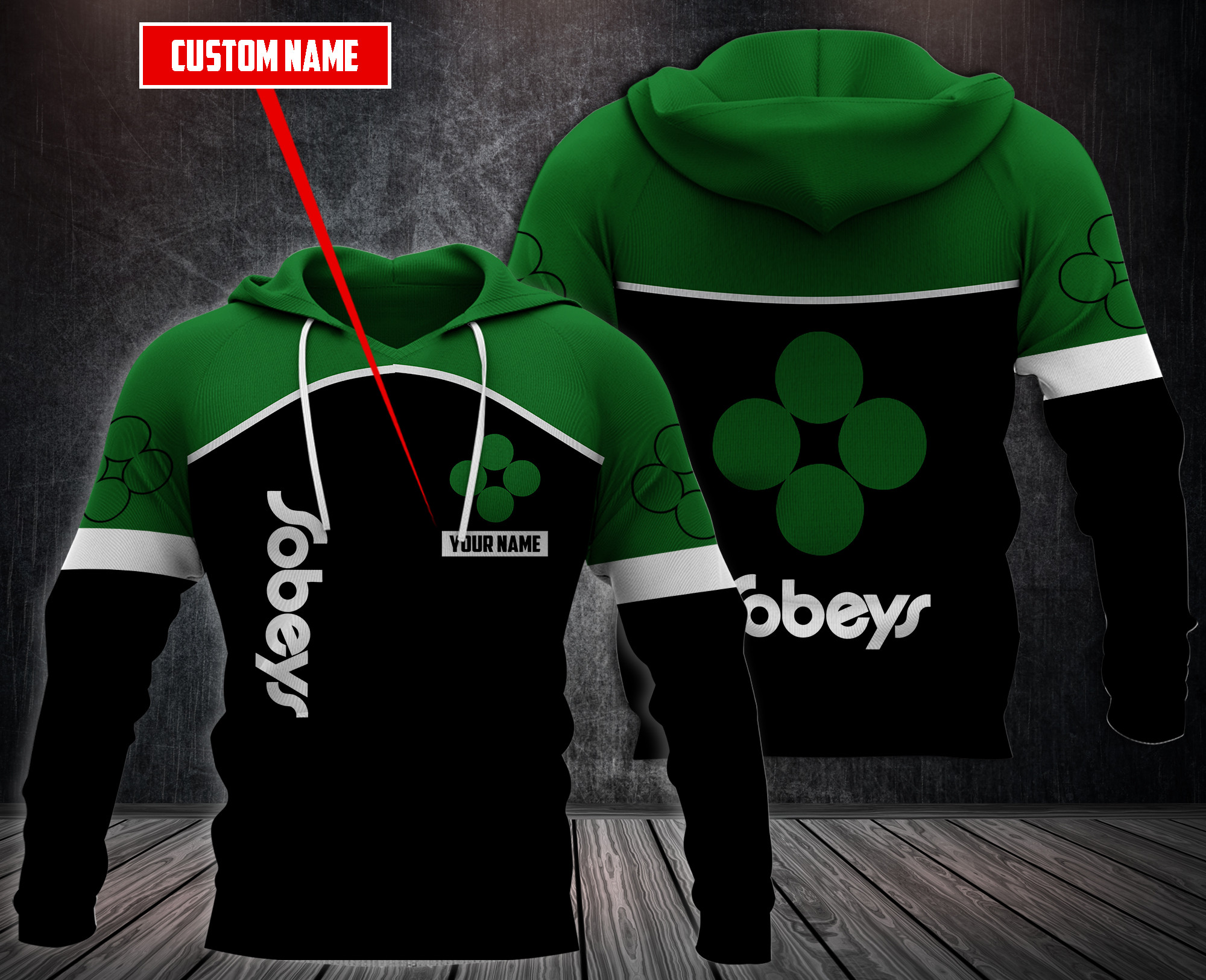 Personalized Sobeys 3D Fleece Hoodie Personalized Sobeys 3D Fleece Hoodie