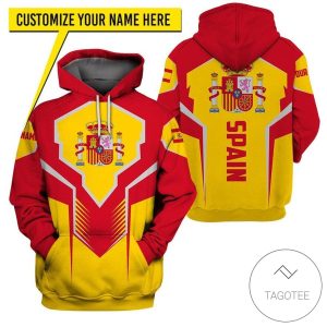 Personalized Spain Country Symbol Hoodie