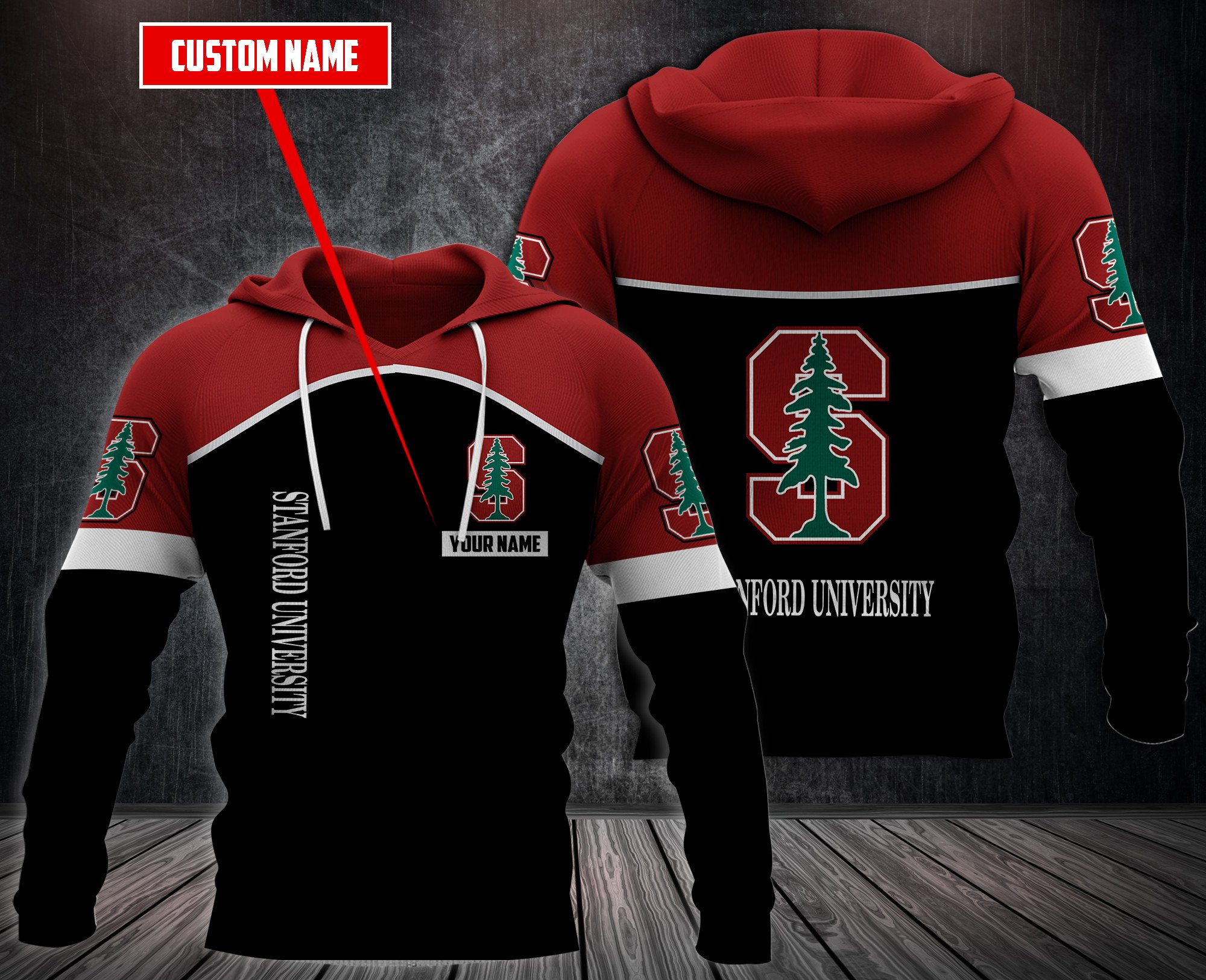 Personalized-Stanford-University-Custom-Hoodie-Fleece-Hoodie-2