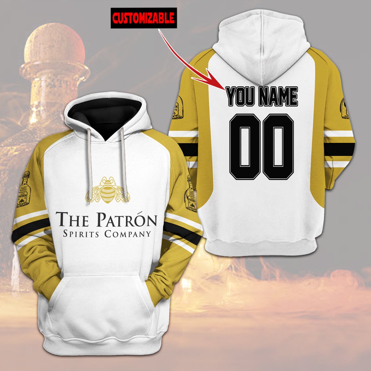 Personalized The Patron Spirits Company Custom 3D Hoodie Personalized The Patron Spirits Company Custom 3D Hoodie