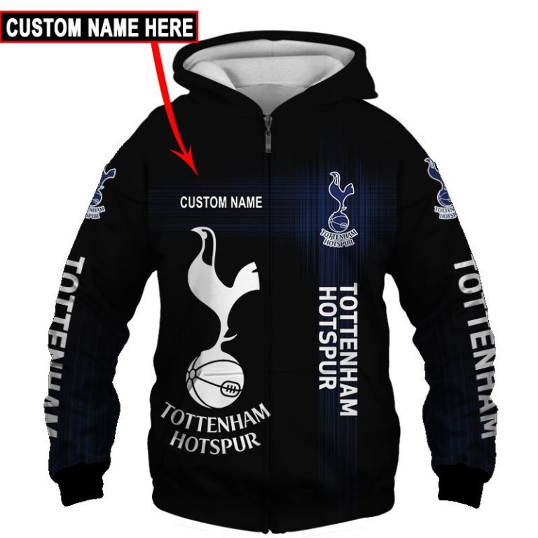 Personalized-Tottenham-Hotspur-Black-Custom-3D-Shirt-Hoodie-3
