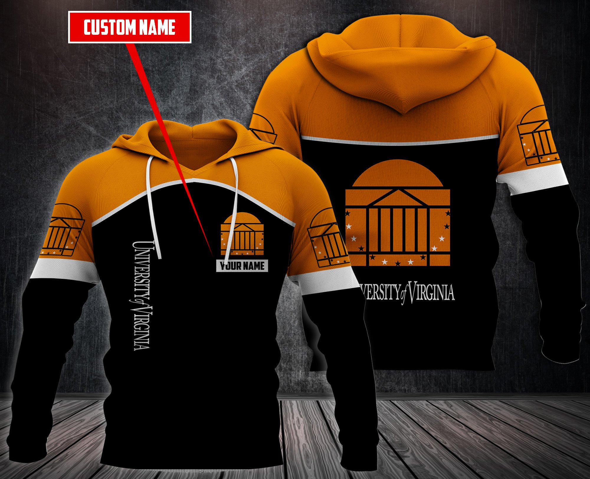 Personalized-University-Of-Virginia-Custom-Hoodie-Fleece-Hoodie-2