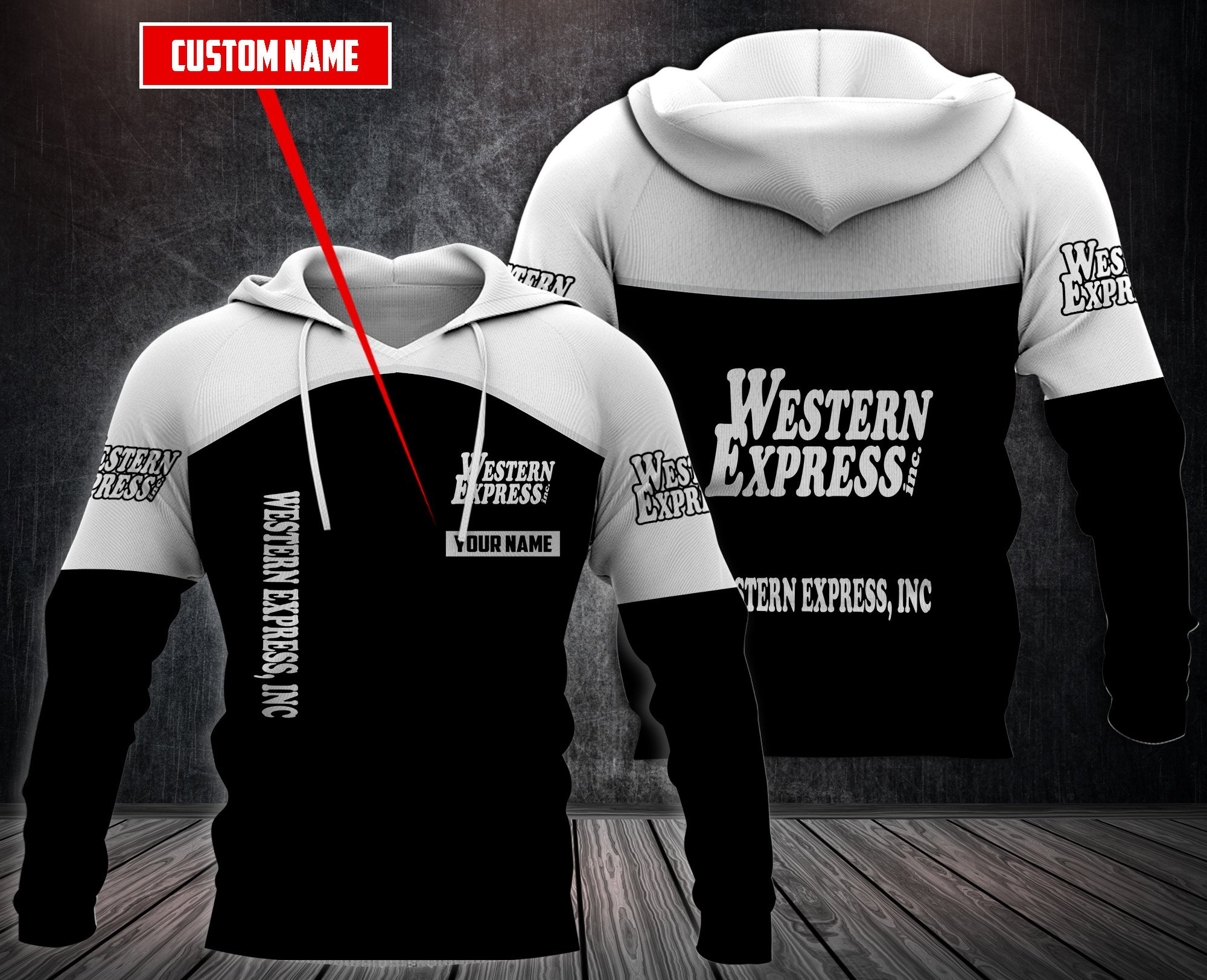 Personalized-Western-Express-3D-Hoodie-Fleece-Hoodie-2