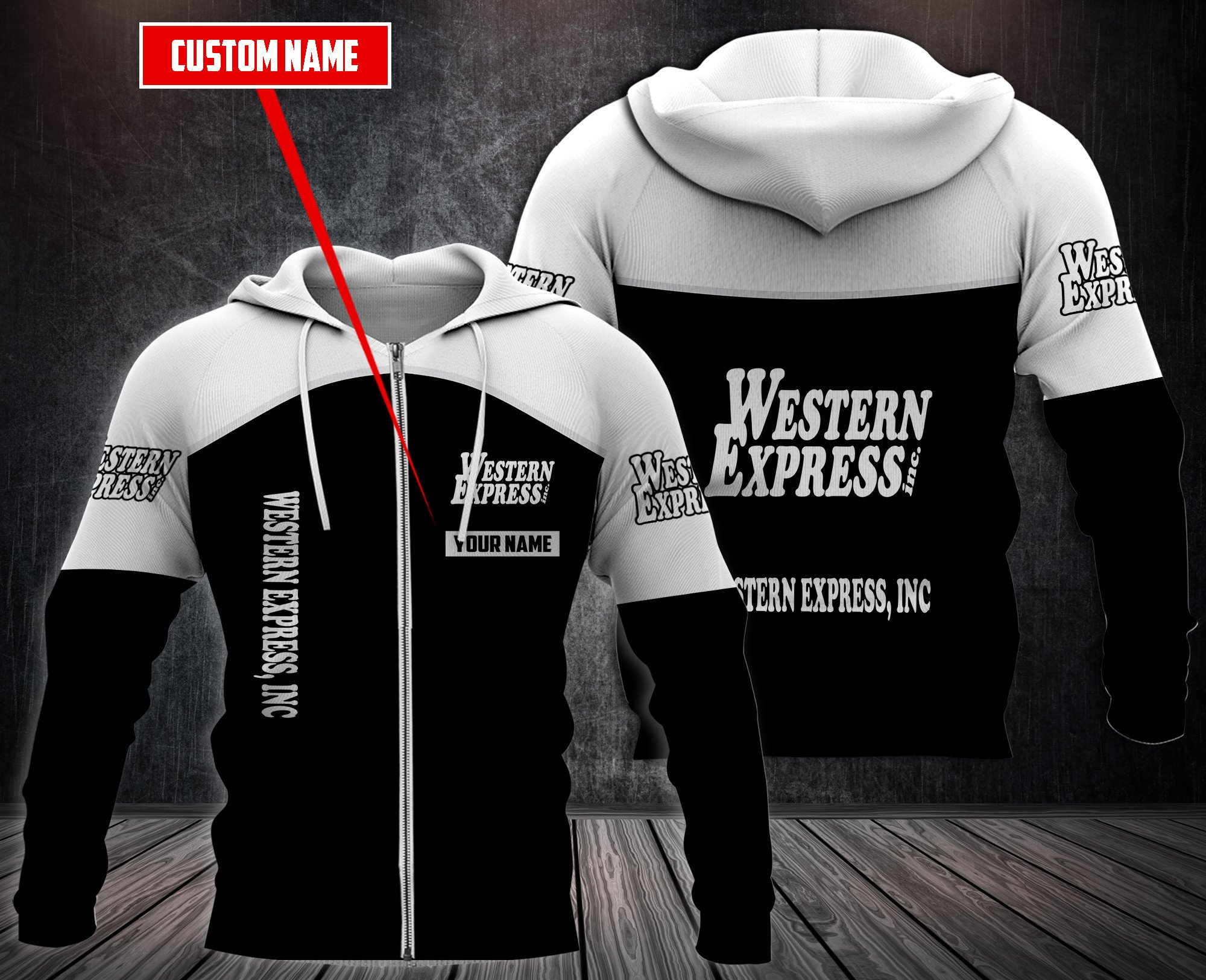 Personalized Western Express 3D Hoodie Personalized Western Express 3D Hoodie