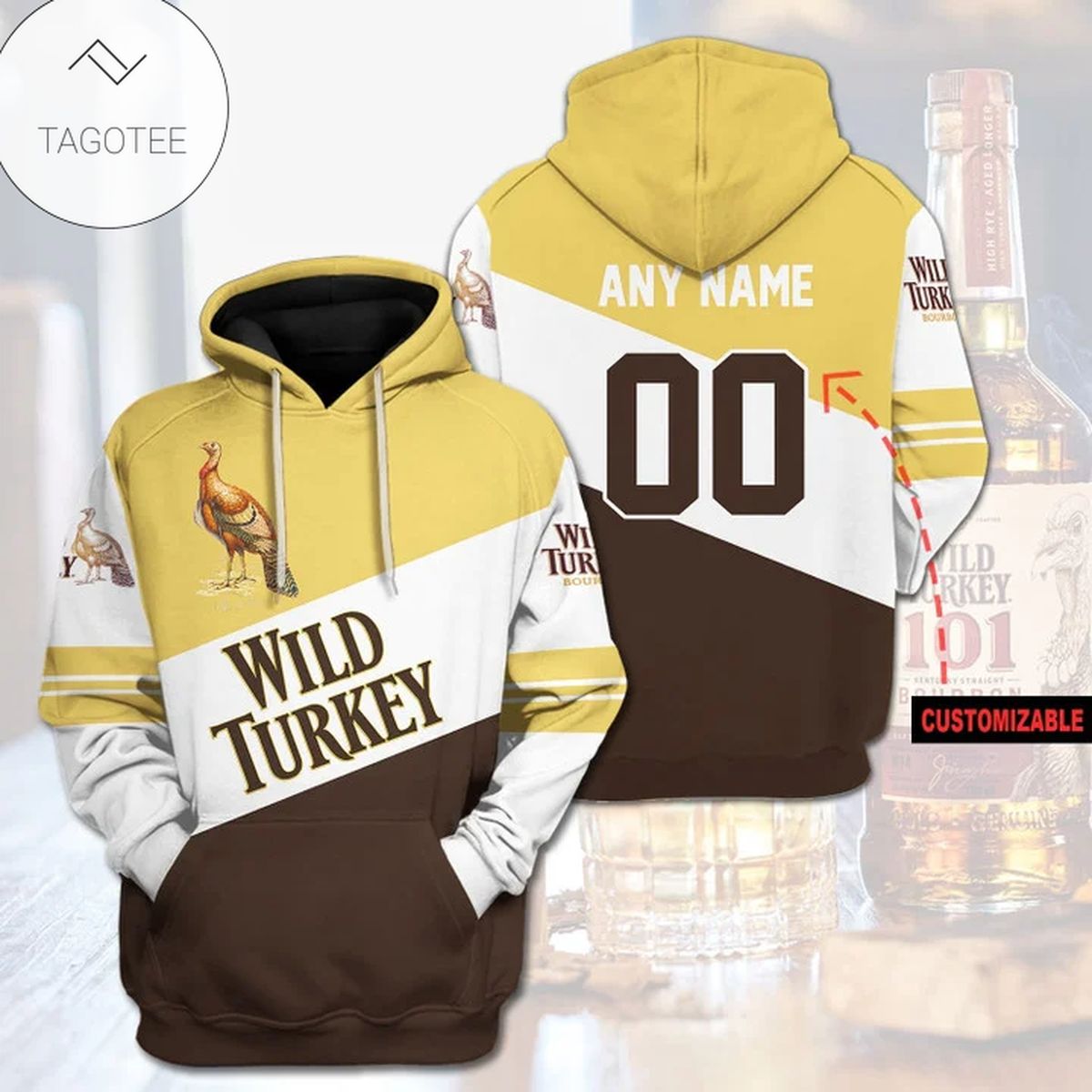 Personalized Wild Turkey Logo Hoodie Personalized Wild Turkey Logo Hoodie