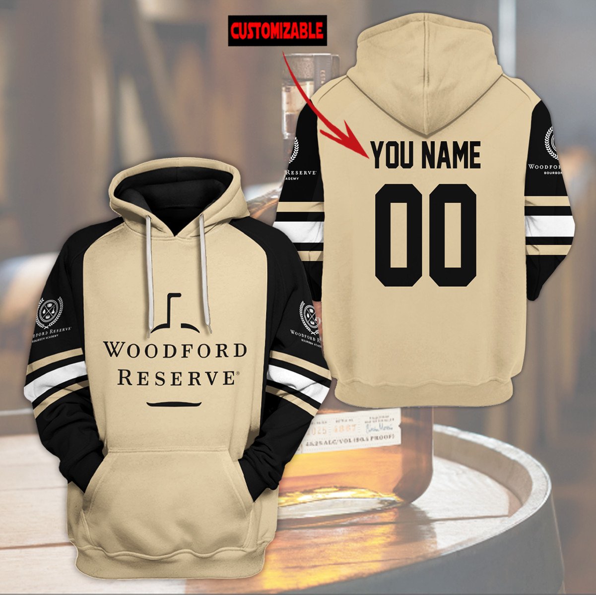 Personalized Woodford Reserve Custom 3D Hoodie Personalized Woodford Reserve Custom 3D Hoodie
