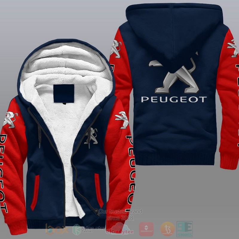 Peugeot Car Fleece Hoodie Peugeot Car Fleece Hoodie
