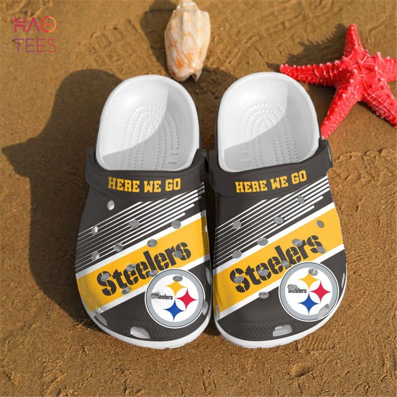 Pittsburgh Steelers Here We Go Custom Crocs Clog Shoes Pittsburgh Steelers Here We Go Custom Crocs Clog Shoes