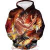 Portgas D. Ace Fan Art One Piece 3D Hoodie