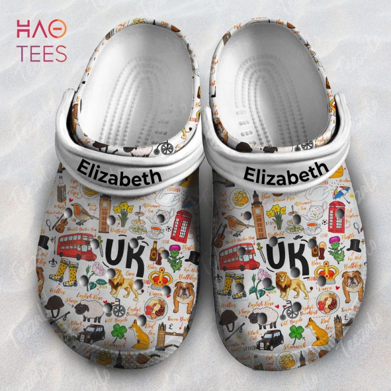 Proud UK Symbols Personalized Crocs Shoes Proud UK Symbols Personalized Crocs Shoes
