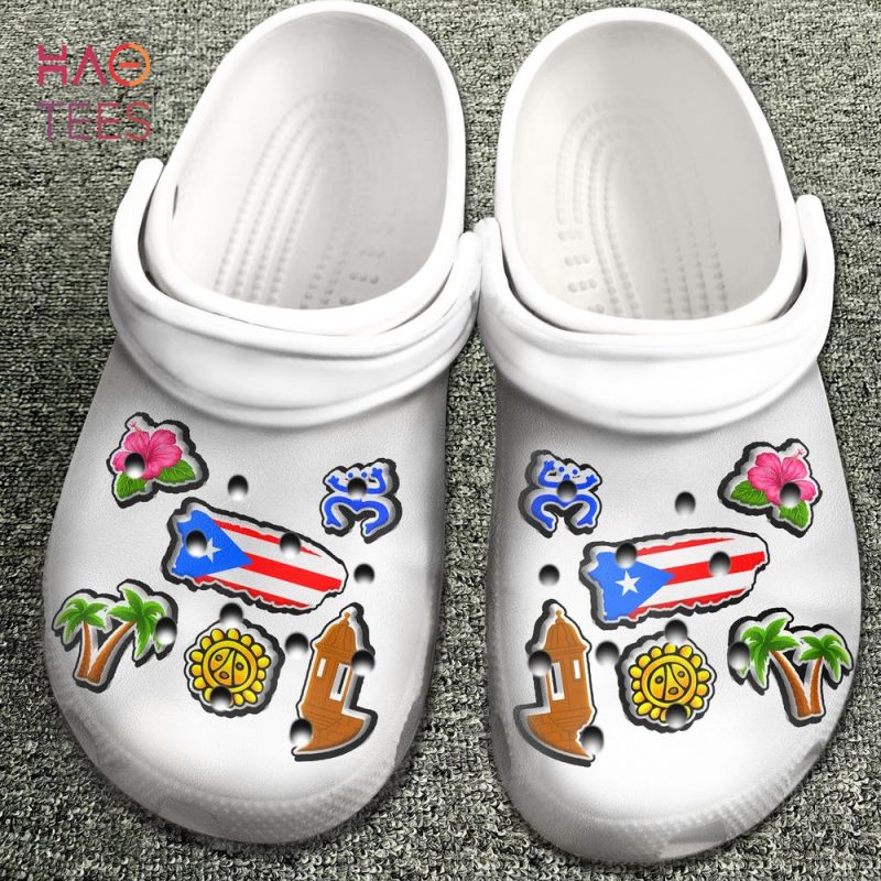 Puerto Rico With Symbols Crocs Shoes Puerto Rico With Symbols Crocs Shoes