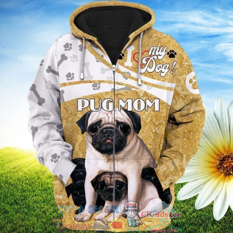 Pug-Mom-My-Dog-3D-Hoodie-2