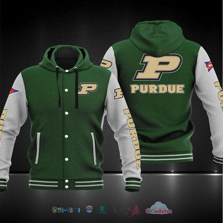 Purdue Boilermakers Baseball Hoodie Jacket Purdue Boilermakers Baseball Hoodie Jacket