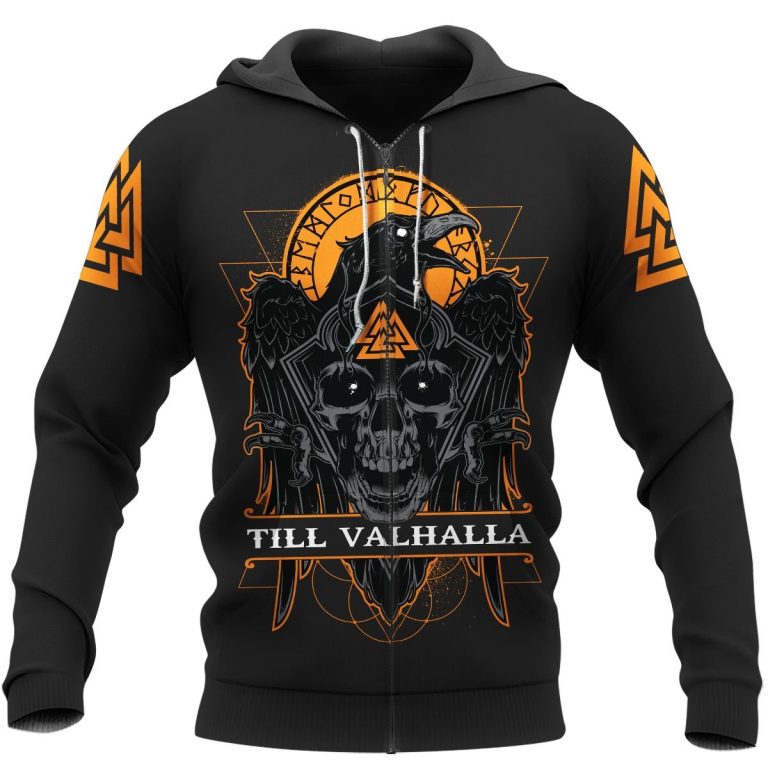 Raven-Skull-Till-Valhalla-Valknut-Viking-3D-Shirt-Hoodie-2