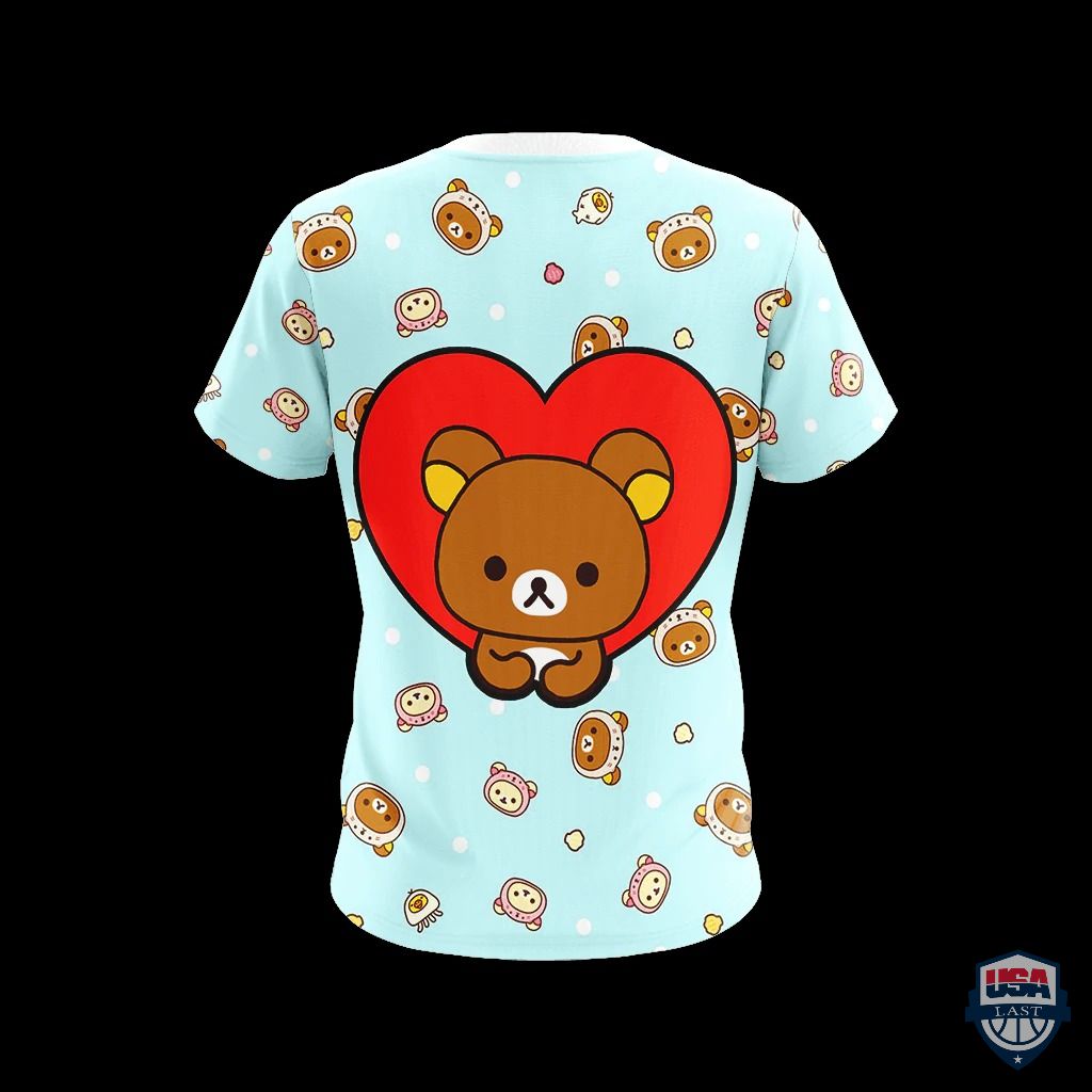 Rilakkuma Unisex 3D Hoodie T-Shirt Rilakkuma Unisex 3D Hoodie T-Shirt