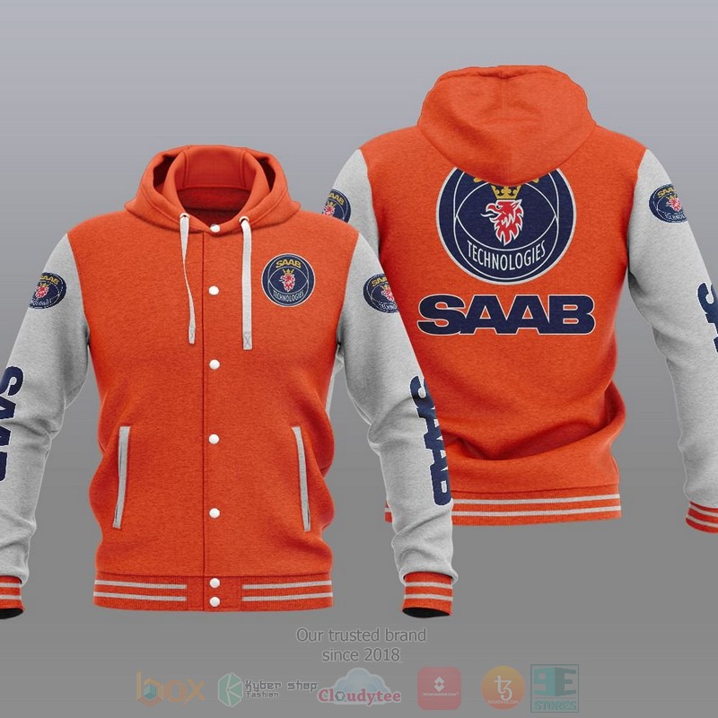 Saab Automobile Car Baseball Jacket Hoodie Saab Automobile Car Baseball Jacket Hoodie