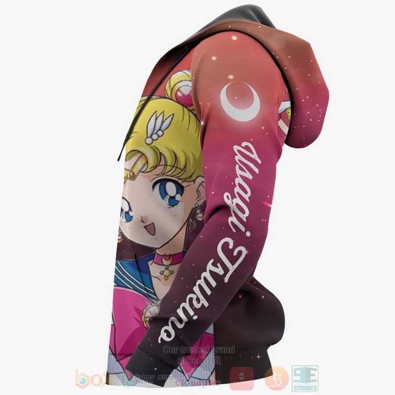 Sailor Moon Usagi Tsukino Custom Sailor Moon Anime 3D Hoodie Sailor Moon Usagi Tsukino Custom Sailor Moon Anime 3D Hoodie