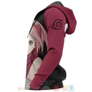 Sakura Haruno Naruto Anime 3D Hoodie Bomber Jacket Hot Sale 2024