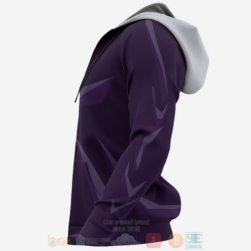 Satoru Gojo Custom Jujutsu Kaisen Anime Purple 3D Hoodie Satoru Gojo Custom Jujutsu Kaisen Anime Purple 3D Hoodie