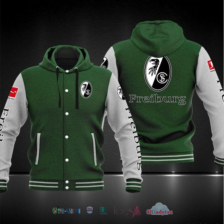 Sc Freiburg Baseball Hoodie Jacket Sc Freiburg Baseball Hoodie Jacket