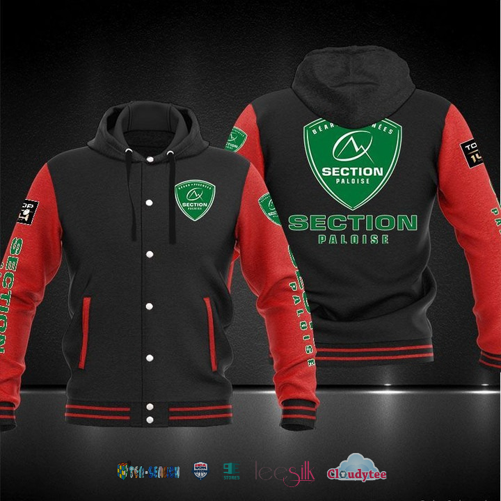 Section Paloise Baseball Hoodie Jacket Section Paloise Baseball Hoodie Jacket