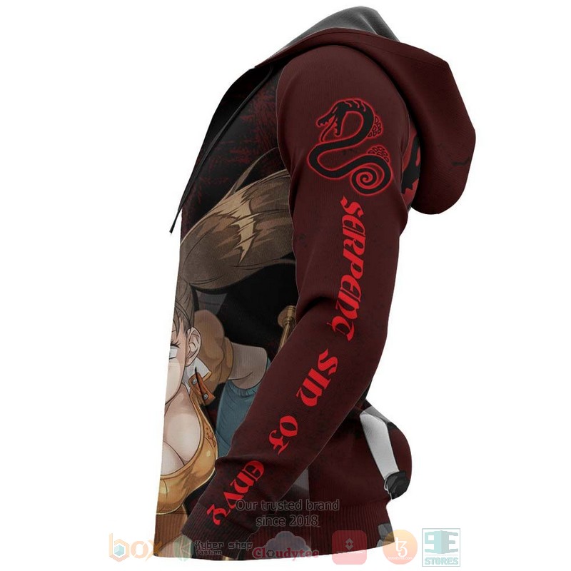 Serpent Sin Of Envy Diane Seven Deadly Sins Anime 3D Hoodie Serpent Sin Of Envy Diane Seven Deadly Sins Anime 3D Hoodie