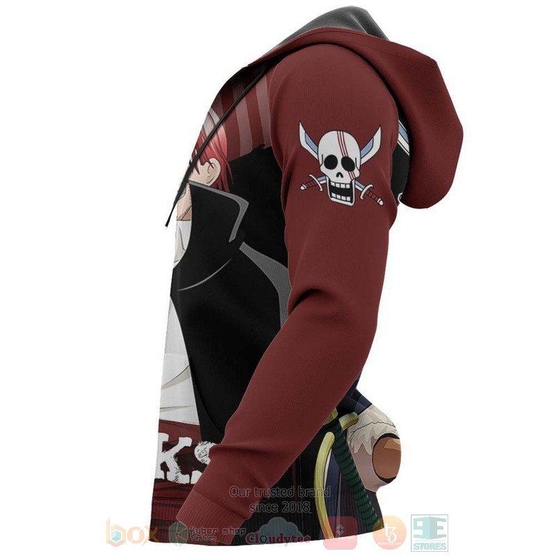 Shanks Red-Haired One Piece Anime 3D Hoodie Shanks Red-Haired One Piece Anime 3D Hoodie