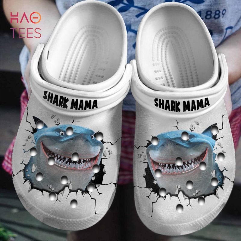 Shark Mama In Hole Crocs Shoes Shark Mama In Hole Crocs Shoes