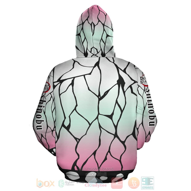 Shinobu Zip Kimetsus Anime 3D Zip Hoodie Shinobu Zip Kimetsus Anime 3D Zip Hoodie