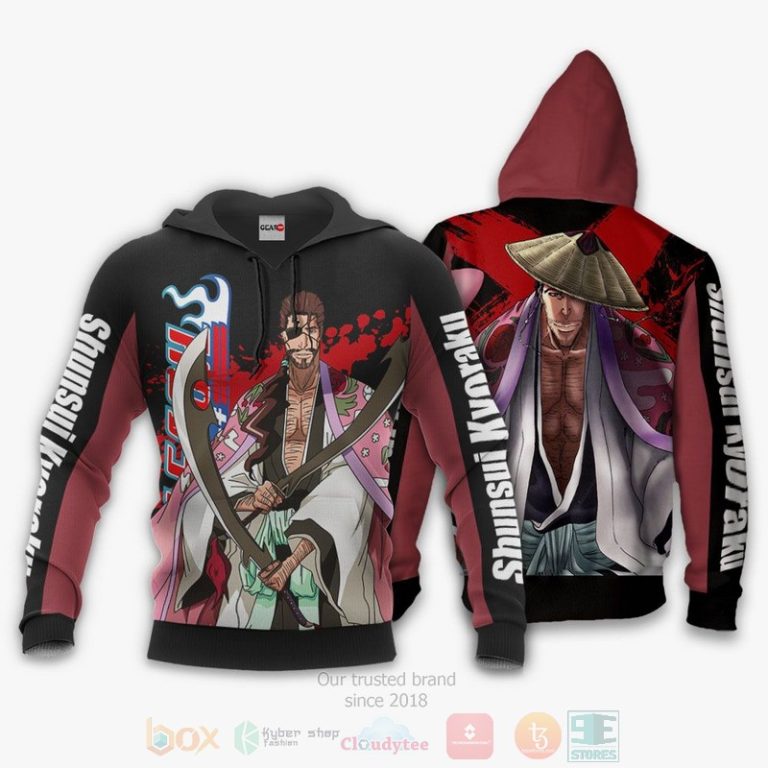Shunsui-Kyorakus-Bleach-Anime-3D-Hoodie-Bomber-Jacket-3