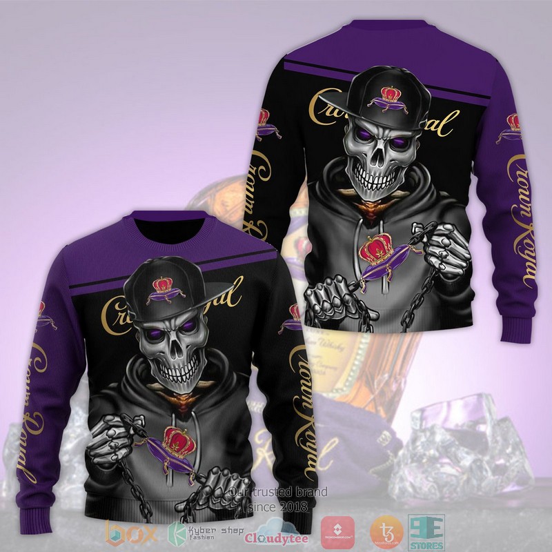 Skeleton Crown Royal 3D Shirt Skeleton Crown Royal 3D Shirt