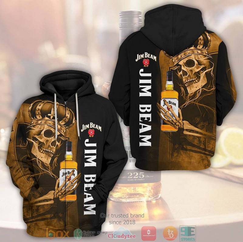 Skull King Jim Beam 3D Shirt Skull King Jim Beam 3D Shirt