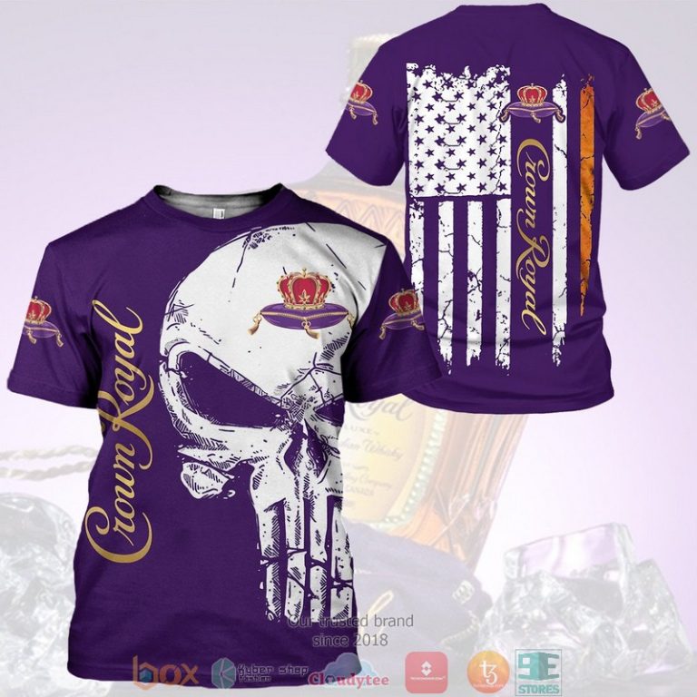 Skull-Punisher-Crown-Royal-American-Flag-3D-Shirt-Hoodie-2