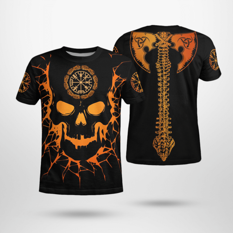 Skull-Viking-And-Backbone-Is-An-Ax-Orange-Black-3D-Shirt-Hoodie-3