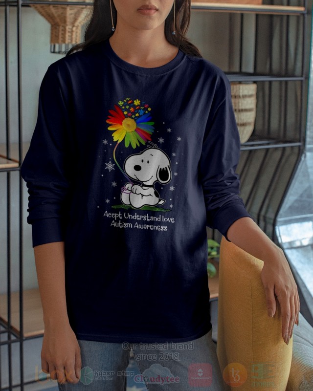 Snoopy Accpt Understand Love Autism Awareness Hoodie Snoopy Accpt Understand Love Autism Awareness Hoodie