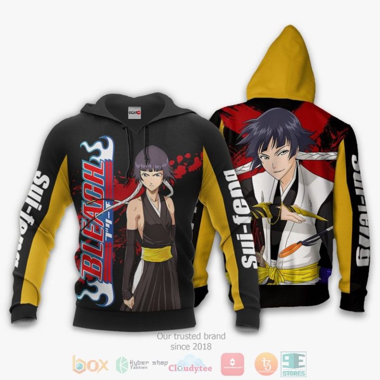 Soifon-Sui-Feng-Bleach-Anime-3D-Hoodie-Bomber-Jacket-3