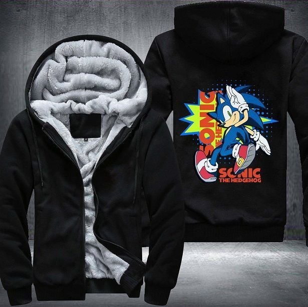 Sonic The Hedgehog Fleece Hoodie Jacket Sonic The Hedgehog Fleece Hoodie Jacket
