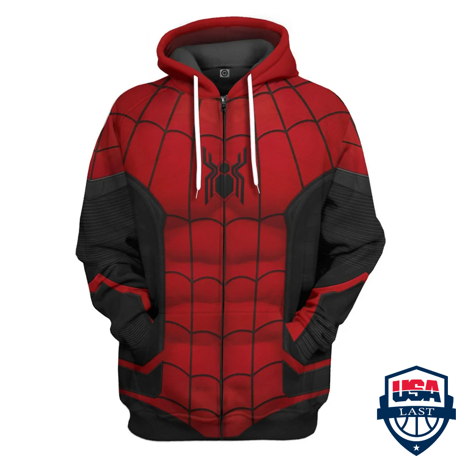 Spider Man No Way Home Red And Black Suit 3D Hoodie Apparel Spider Man No Way Home Red And Black Suit 3D Hoodie Apparel