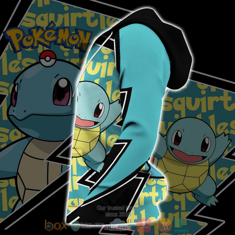 Squirtle Pokemon Anime 3D Hoodie Squirtle Pokemon Anime 3D Hoodie