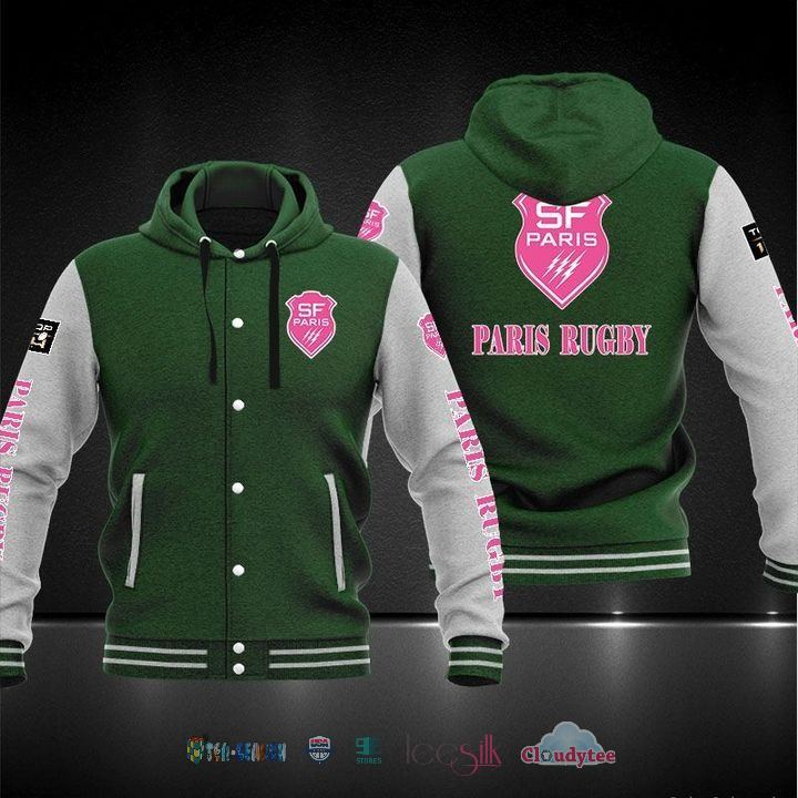 Stade Francais Baseball Hoodie Jacket Stade Francais Baseball Hoodie Jacket