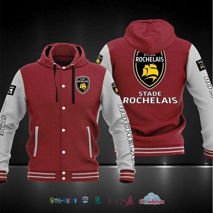 Stade Rochelais Baseball Hoodie Jacket Stade Rochelais Baseball Hoodie Jacket