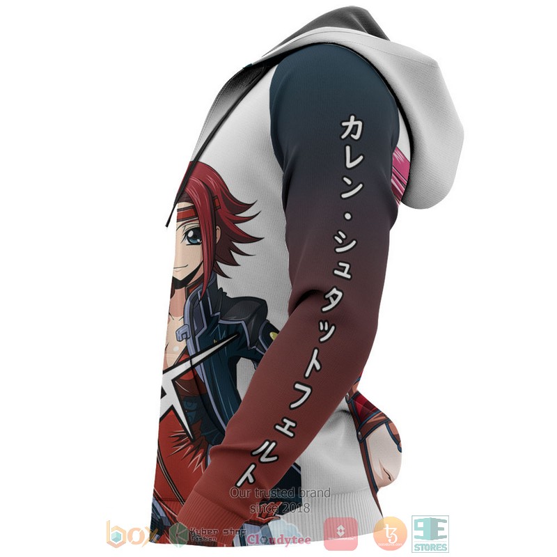 Stadtfeld Kallen Code Geass Anime 3D Hoodie Stadtfeld Kallen Code Geass Anime 3D Hoodie