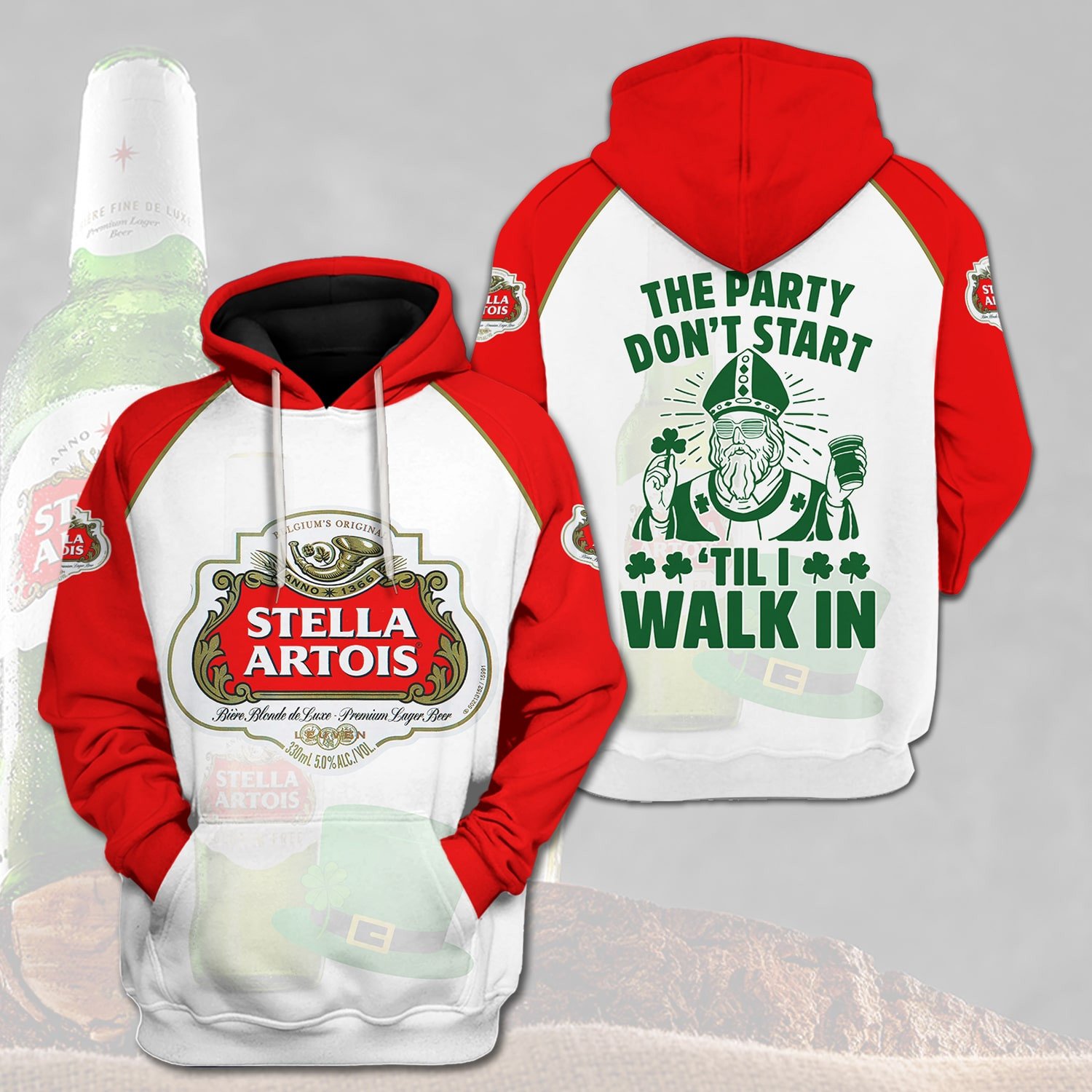 Stella Artois The Party Don’T Start ‘Till I Walk In 3D Hoodie Stella Artois The Party Don’T Start ‘Till I Walk In 3D Hoodie
