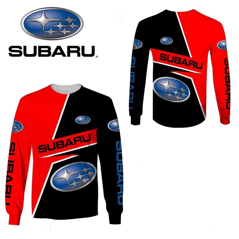 Subaru-Red-–-Black-3D-Hoodie-Shirt-3