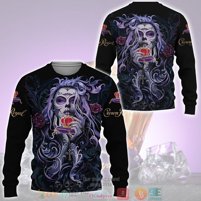 Sugar Skull Girl Crown Royal 3D Shirt Sugar Skull Girl Crown Royal 3D Shirt
