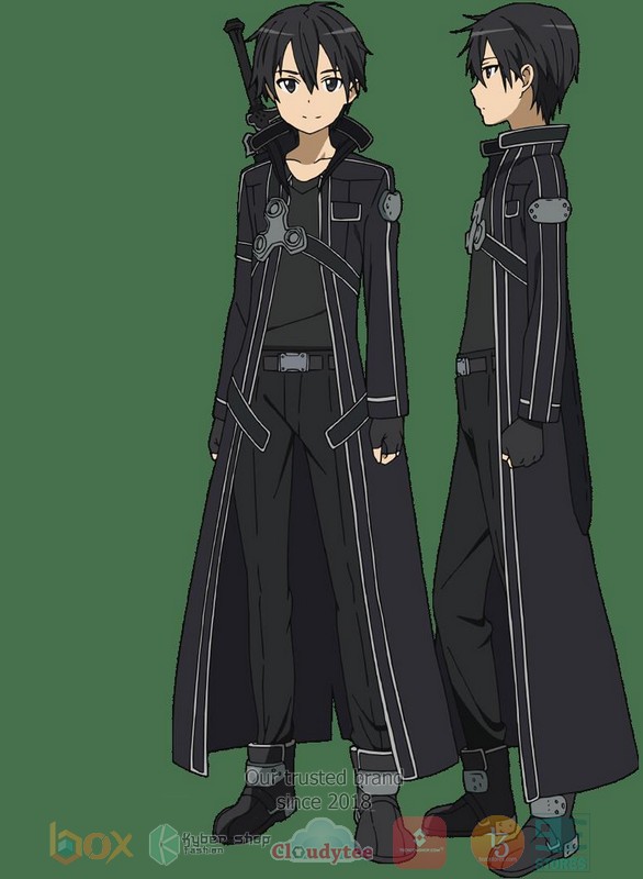 Sword Art Online Kirito Uniform Anime 3D Hoodie Sword Art Online Kirito Uniform Anime 3D Hoodie